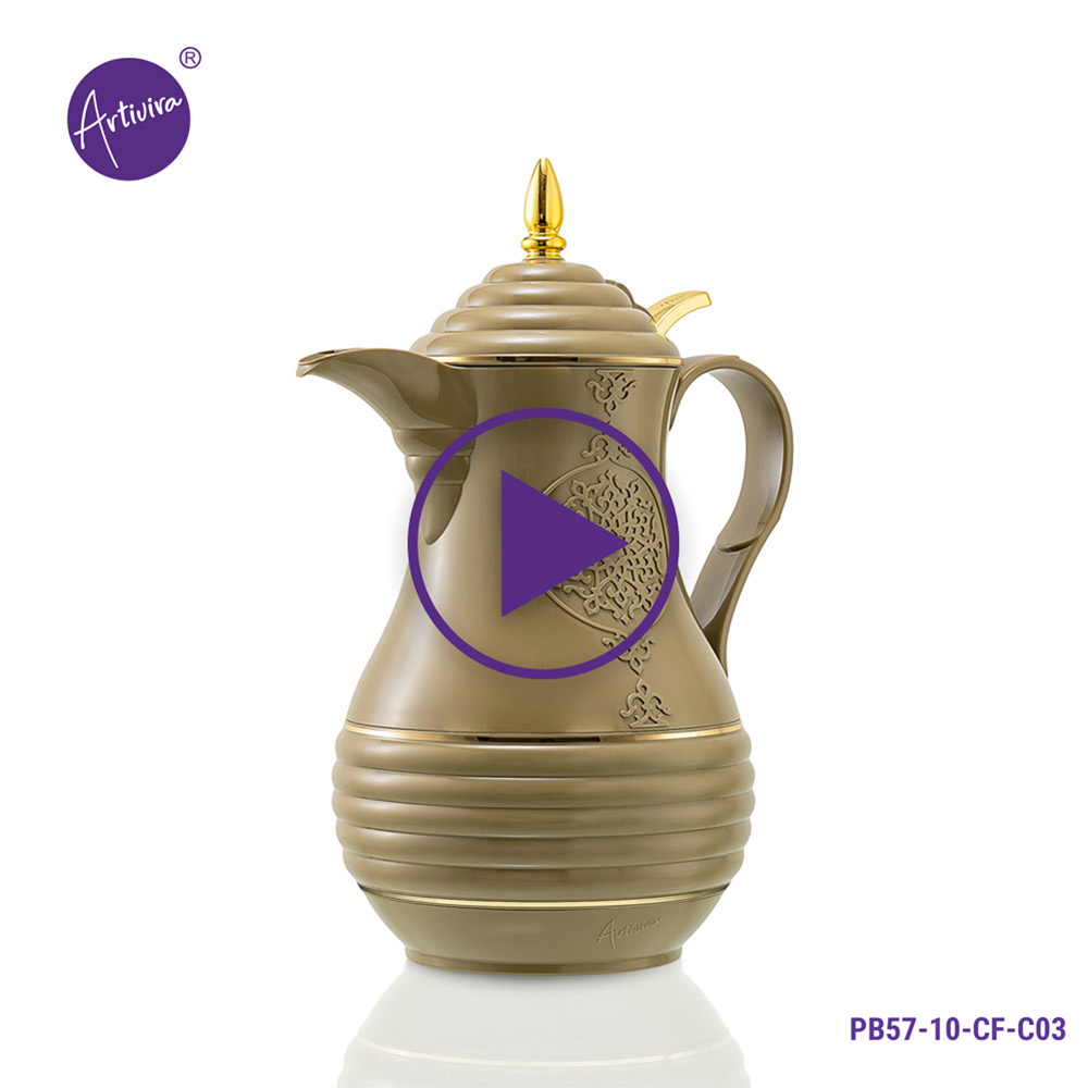 Artivira- Gahwa Thermos - 1 Litre - Push Cap | PB57-10-CF-C03